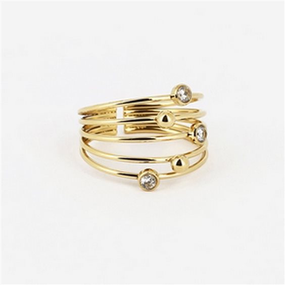 Anello Zag Bijoux Donna in Acciaio SRR13038-01WHT - SRR13038-01WHT